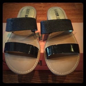 Black strappy sandals